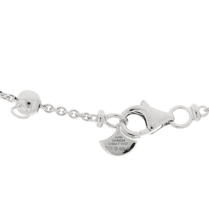 Graff 18K White Gold Diamond .58ct Laurence Graff Signature Solitaire Pendant Necklace 4 of 6