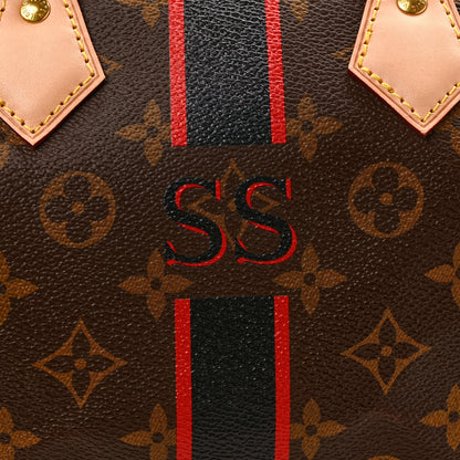 Louis Vuitton Monogram My LV Heritage Speedy 25 Black Red 8 of 10