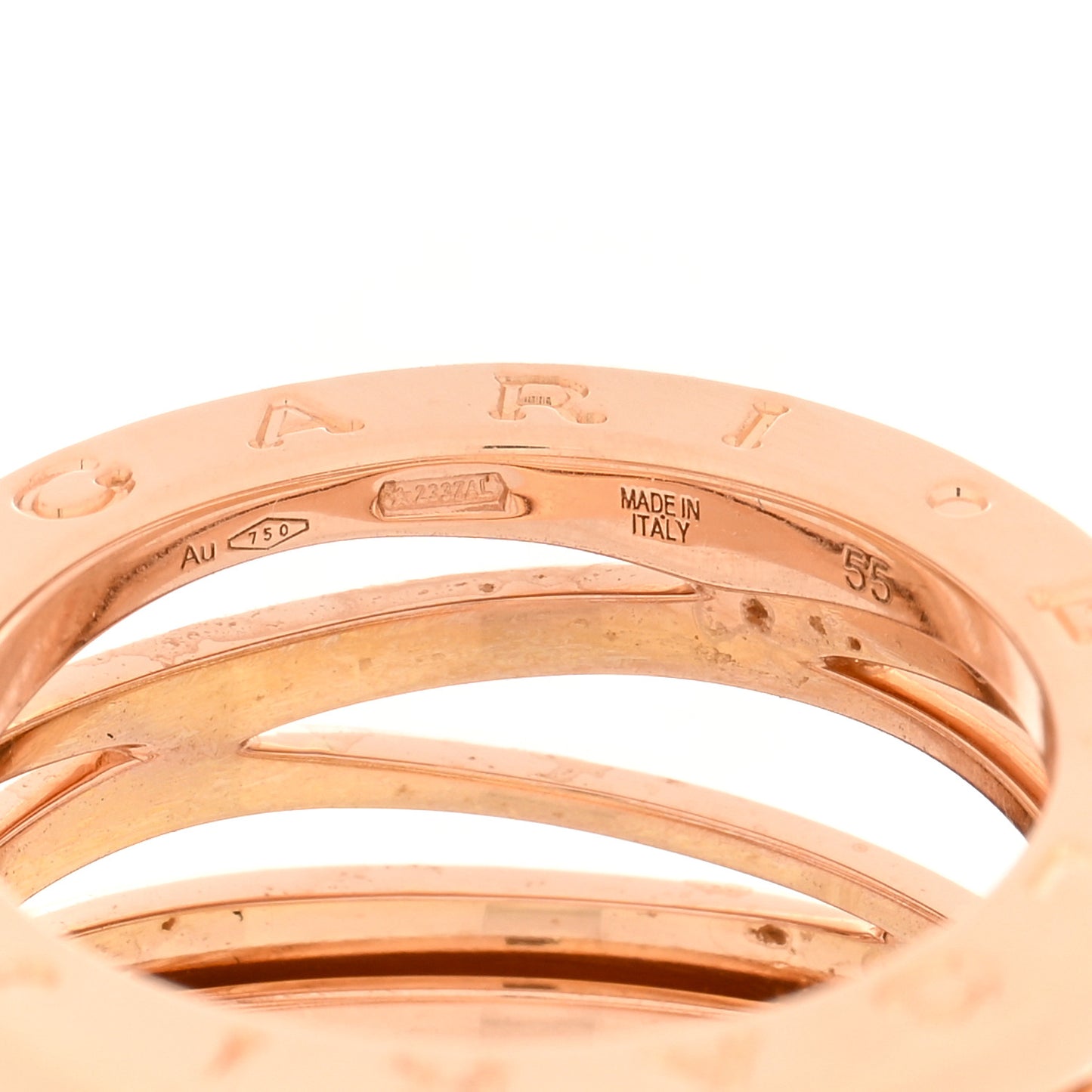 18K Rose Gold B.Zero1 Legend Four-Band Ring 55 7.25