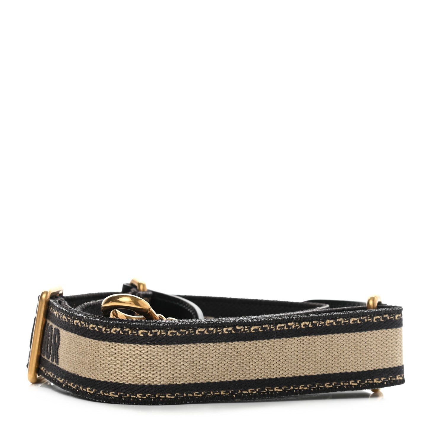 Canvas Embroidered Shoulder Strap Blue