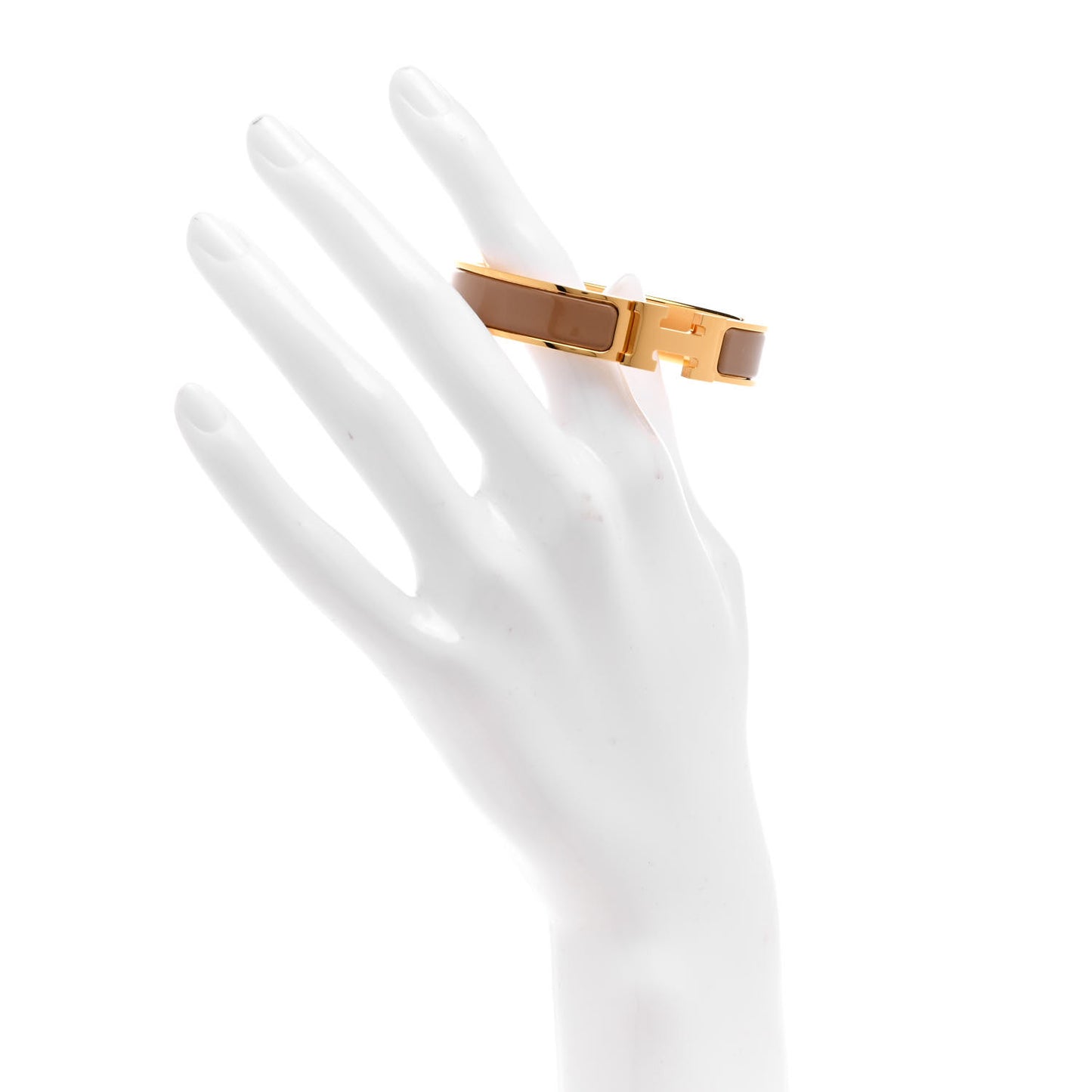 Enamel Narrow Clic Clac H Bracelet PM Chataigne