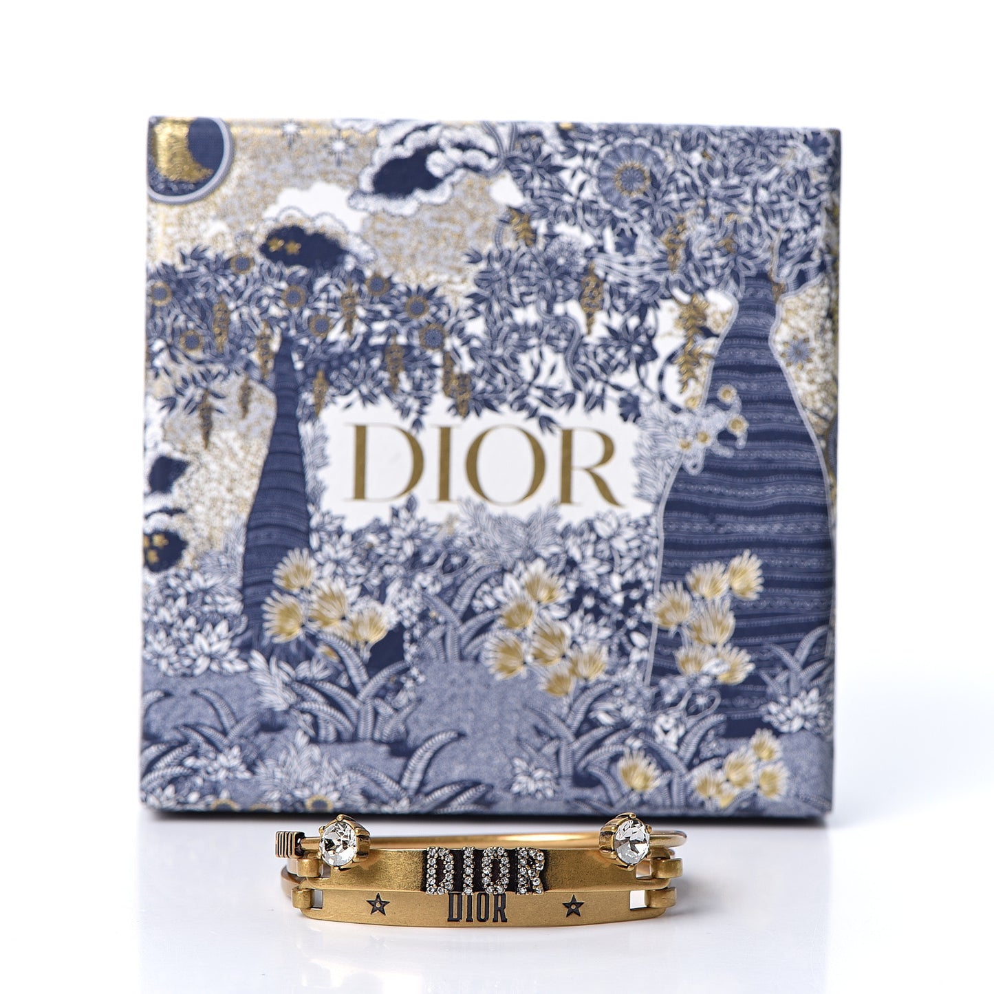 Metal Crystal Dio(r)evolution Bracelet Set Gold