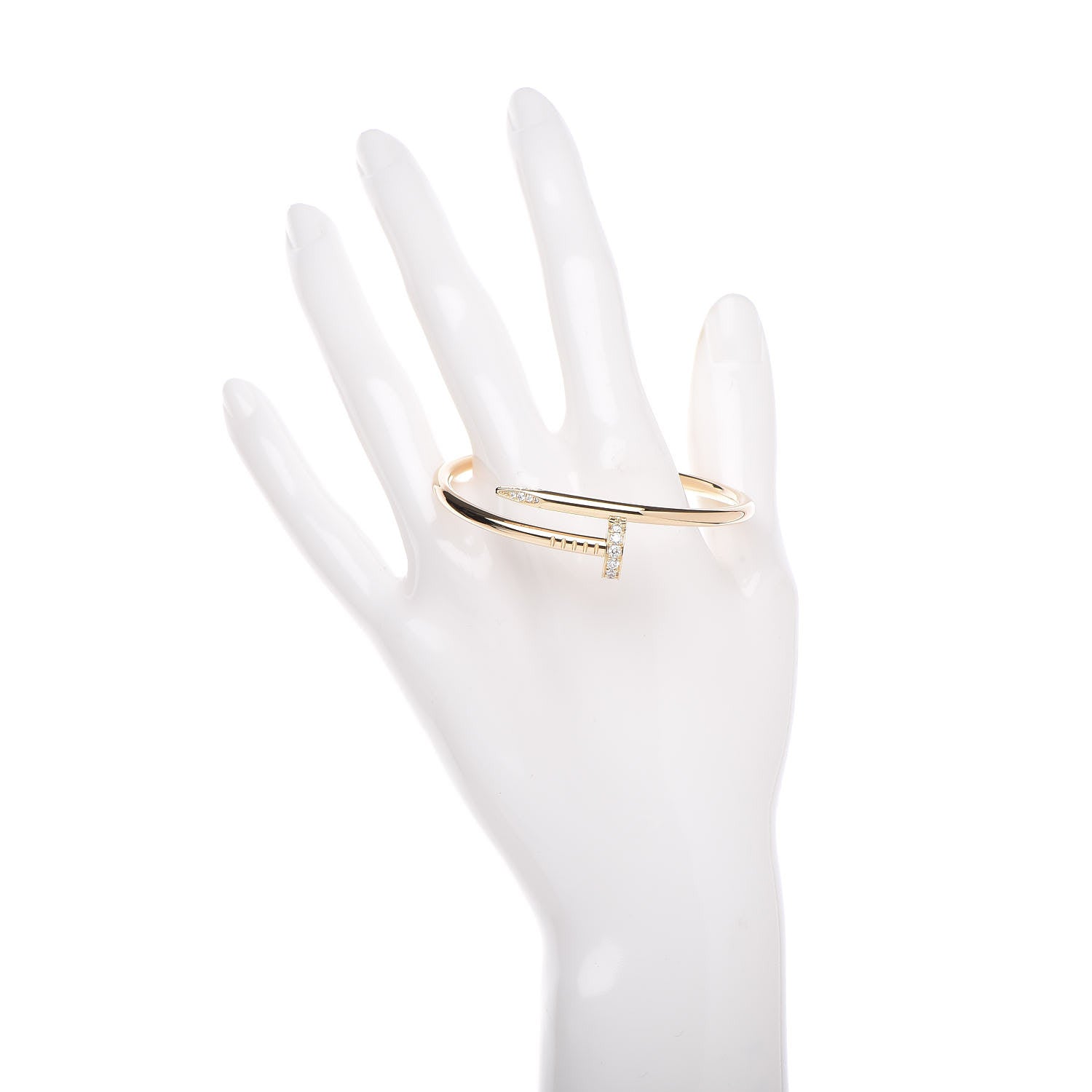 Cartier 18K Yellow Gold Diamond Juste Un Clou Bracelet 15 2 of 6