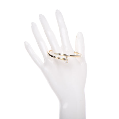 Cartier 18K Yellow Gold Diamond Juste Un Clou Bracelet 15 2 of 6