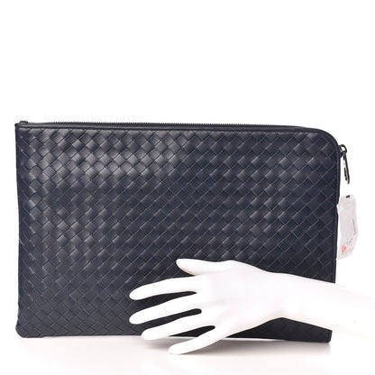 Bottega Veneta Calfskin Intrecciato Small Document Light Tourmaline 2 of 7