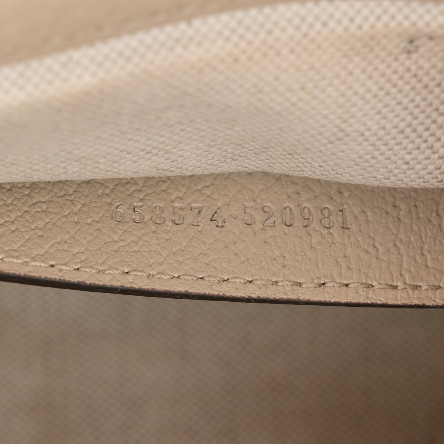 GG Supreme Monogram Textured Dollar Calfskin Web Mini Horsebit 1955 Shoulder Bag Beige Mystic White Oatmeal