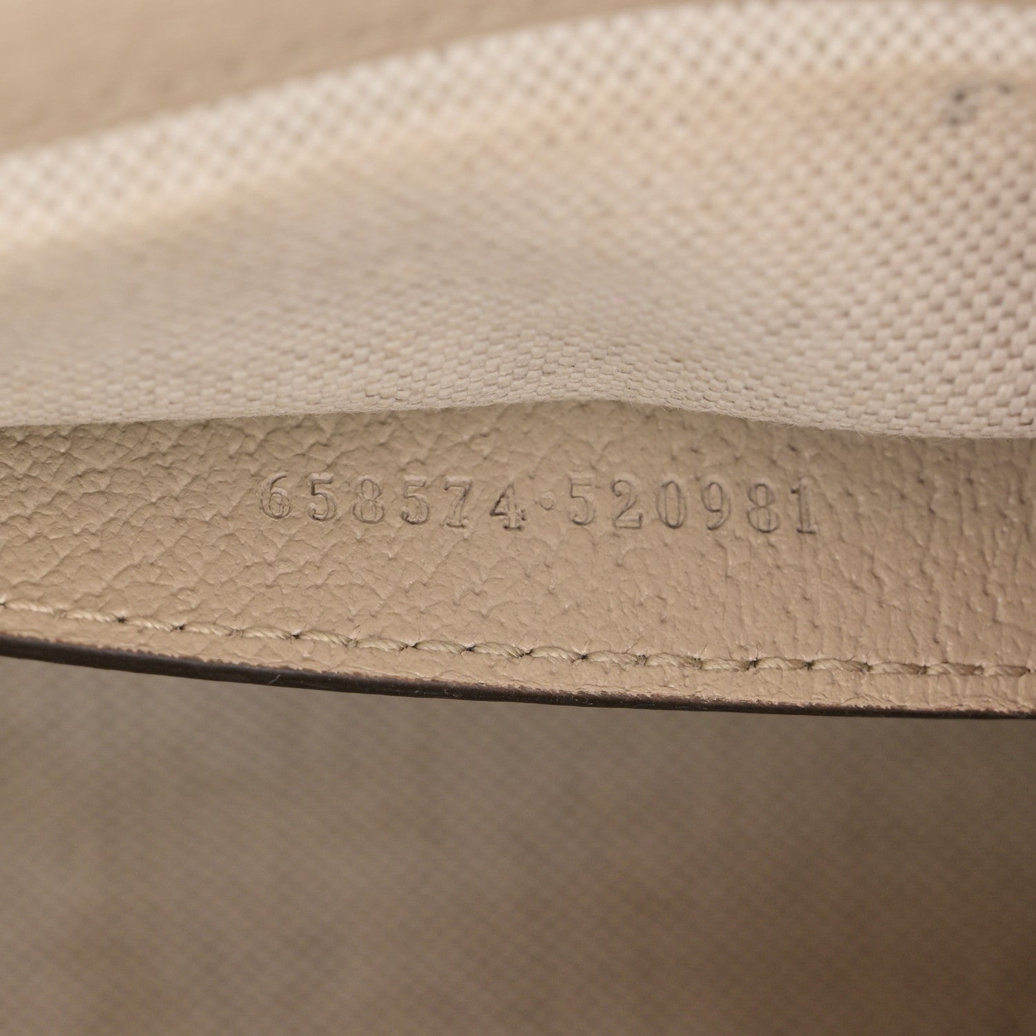 Gucci GG Supreme Monogram Textured Dollar Calfskin Web Mini Horsebit 1955 Shoulder Bag Beige Mystic White Oatmeal 6 of 19