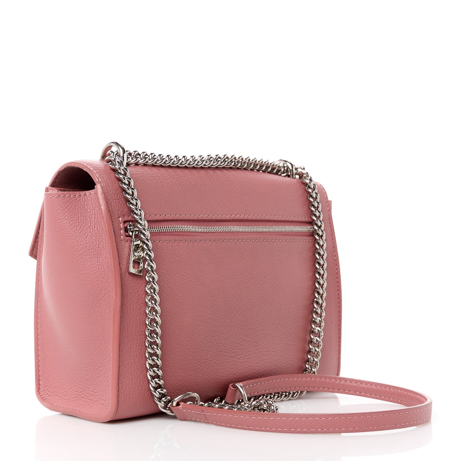 Louis Vuitton Soft Calfskin Mylockme Chain Bag BB Rose Boudoir Lie de Vin 3 of 10