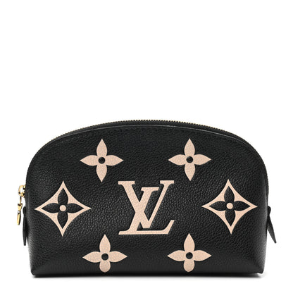 Louis Vuitton Empreinte Monogram Giant Cosmetic Pouch Black Beige 1 of 6