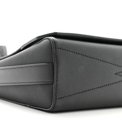 Louis Vuitton Calfskin Aerogram Messenger Black 8 of 10