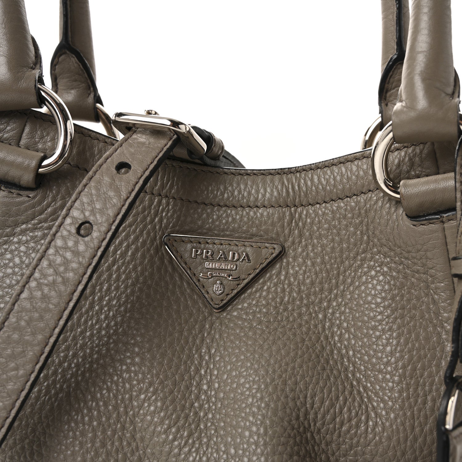 Prada Vitello Daino Shopping Tote Argilla 7 of 9
