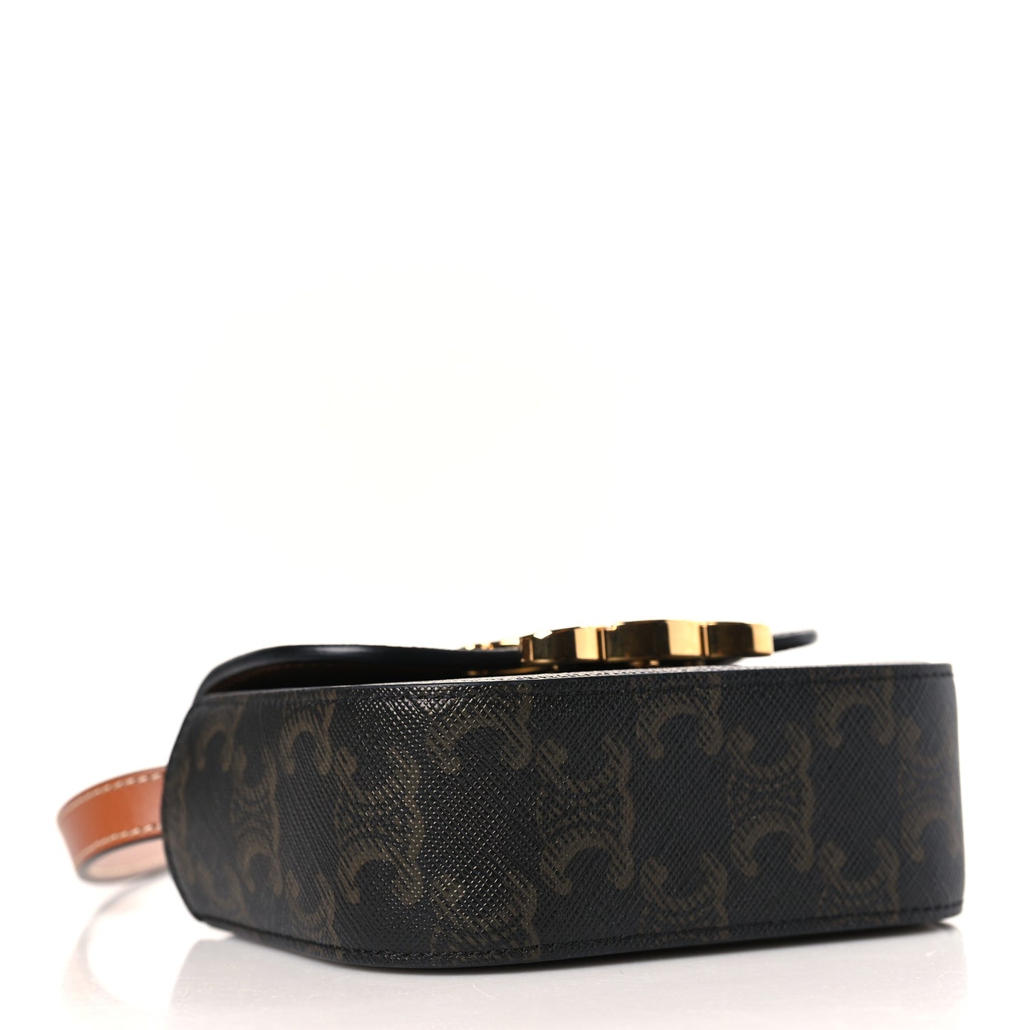 Triomphe Canvas Calfskin Mini Claude Tan