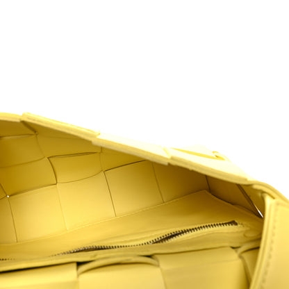 Bottega Veneta Lambskin Maxi Intrecciato Cassette Crossbody Bag Lemonade 5 of 9