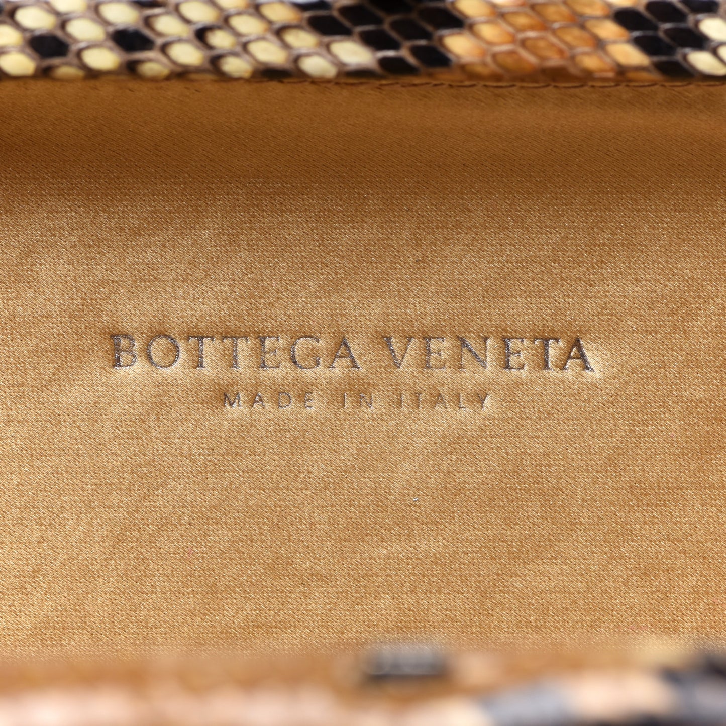 Satin Intreccio Impero Ayers Knot Clutch Camel
