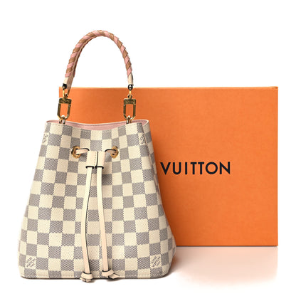 Louis Vuitton Damier Azur Braided Neonoe BB Pink 12 of 12