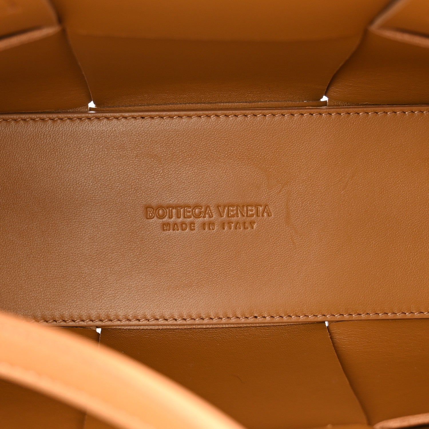Bottega Veneta Nappa Maxi Intrecciato Mini Arco Tote Camel 6 of 10