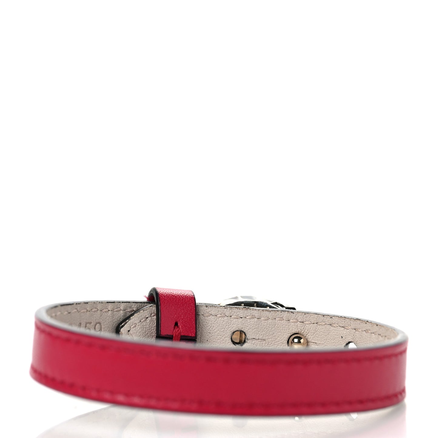 Calfskin Serpenti Forever Bracelet L Bright Rose