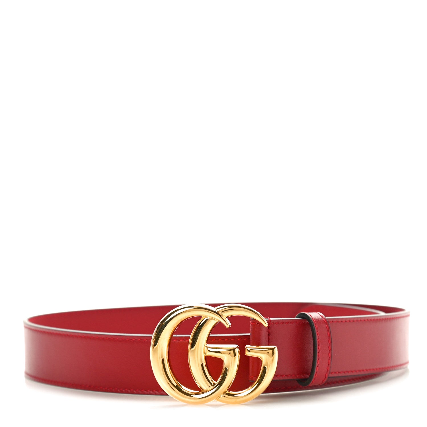 Gucci Plutone Calfskin Double G 30mm Belt 75 30 Rosso 1 of 4