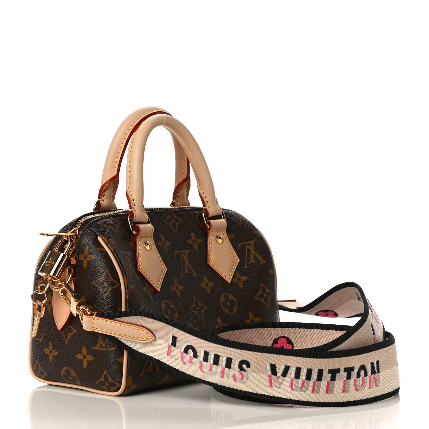 Louis Vuitton Monogram Speedy Bandouliere 20 Black 3 of 10