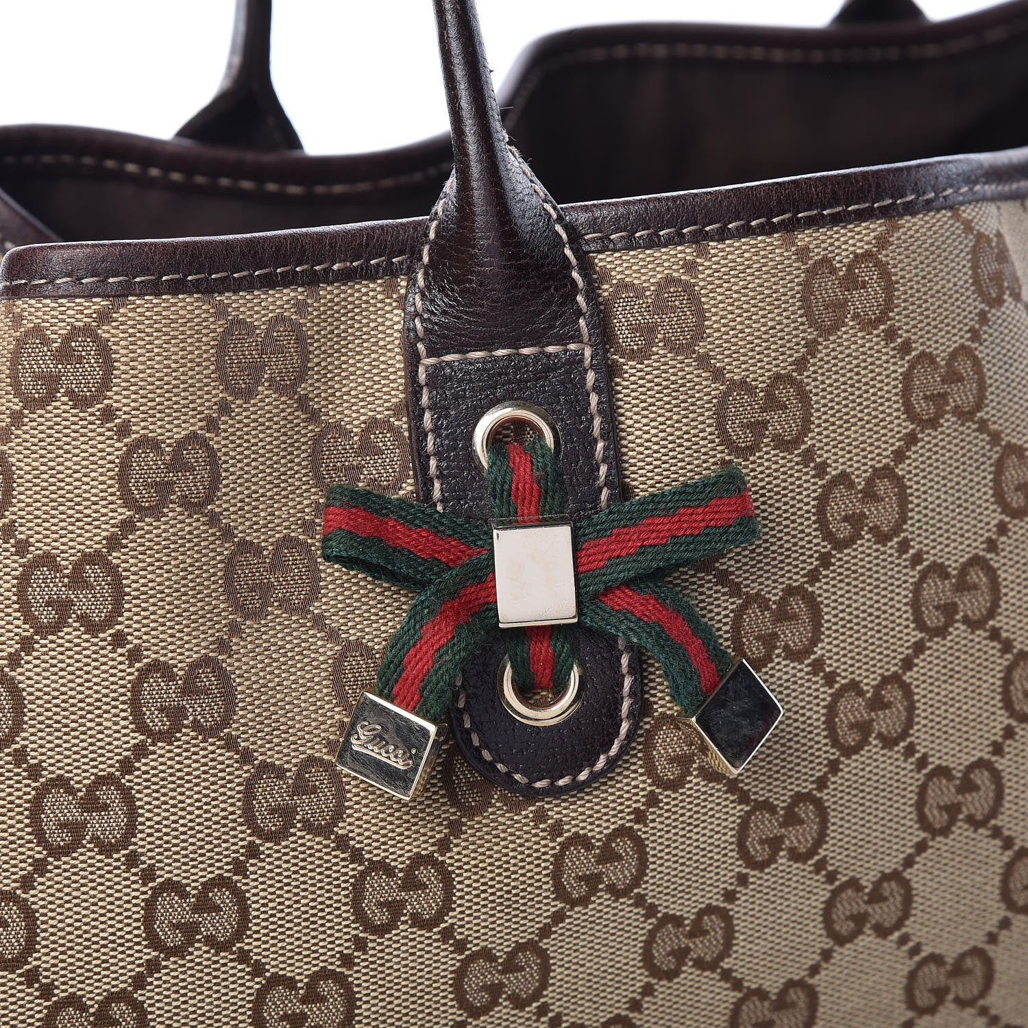 Gucci Monogram Medium Princy Tote Dark Brown 16 of 20