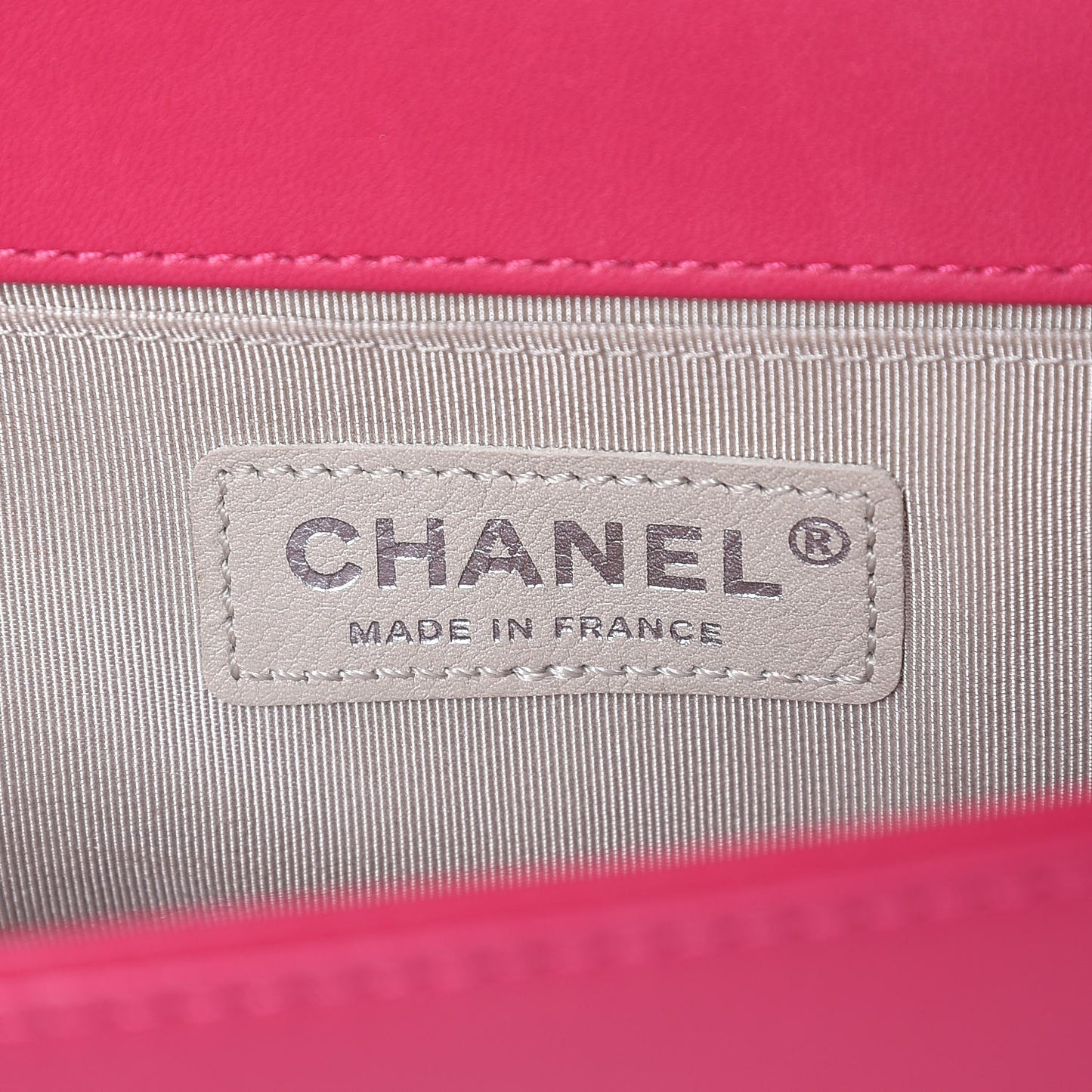 Lambskin Quilted Boy Flap Clutch Fuchsia