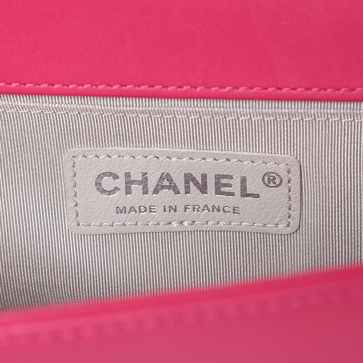 Chanel Lambskin Quilted Boy Flap Clutch Fuchsia 6 of 8