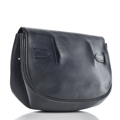 Hermes Courchevel Kelly Pochette Belt Bag Bleu Marine 3 of 11