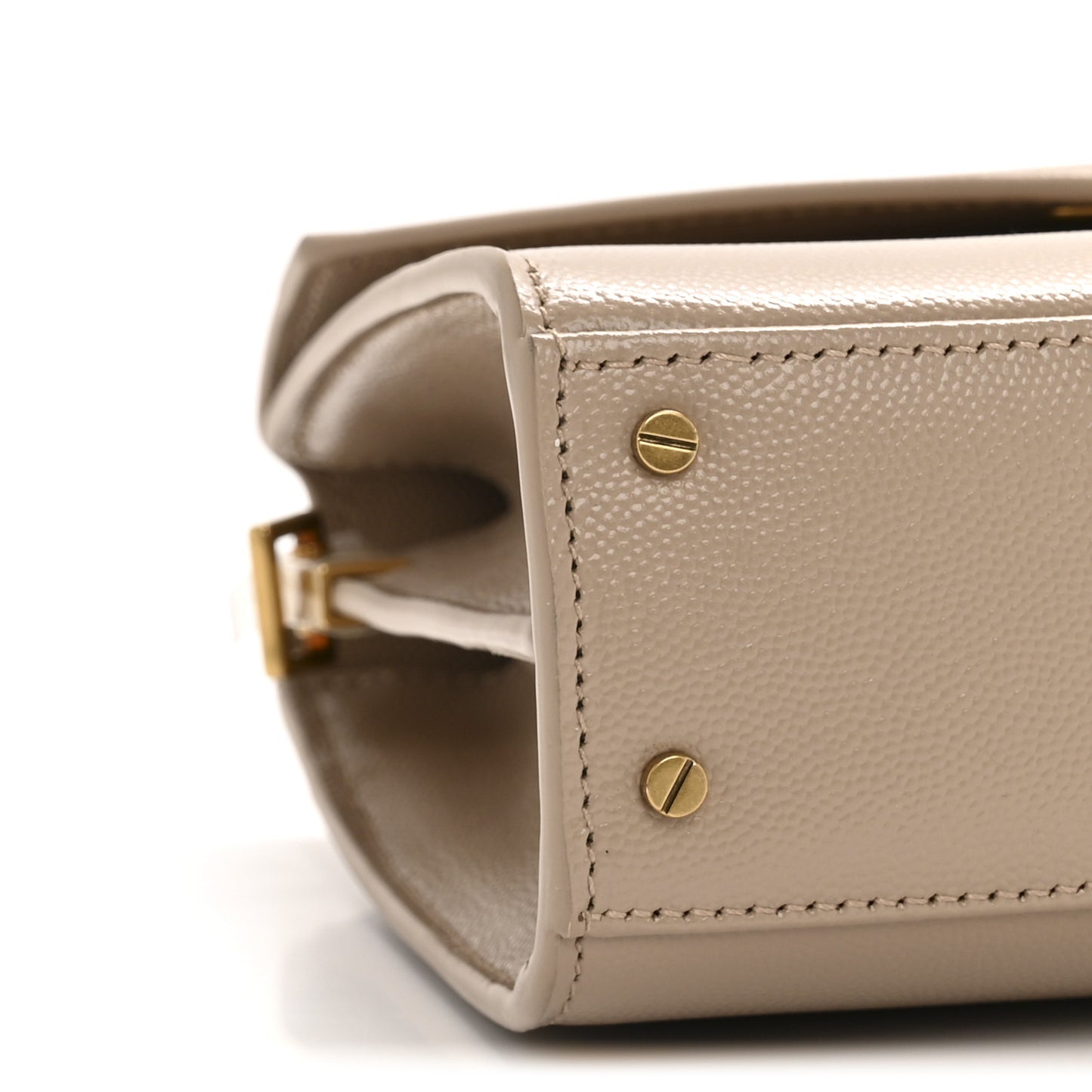 Grain de Poudre Mini Classic Monogram Cassandra Top Handle Beige