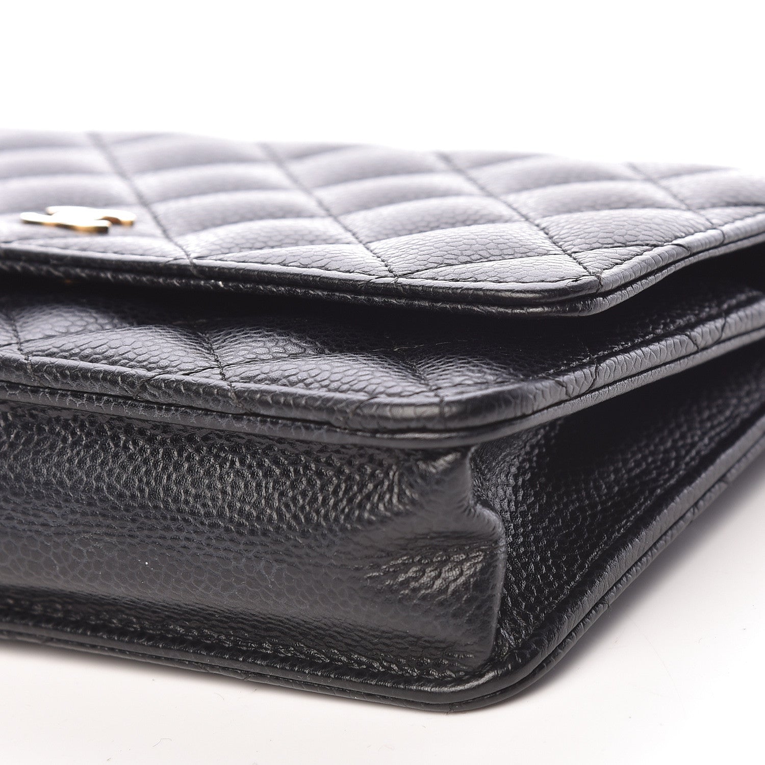 Chanel Caviar Quilted Wallet On Chain WOC Black 10 of 12