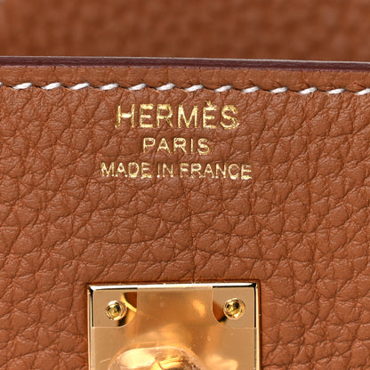 Hermes Togo Birkin 25 Gold 6 of 9