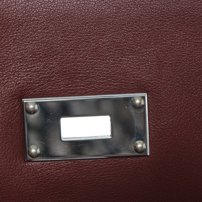 Hermes Veau Sikkim Kelly Relax 50 Rouge H 14 of 31