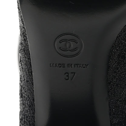 Chanel Glitter High Boots 37 Black 6 of 6