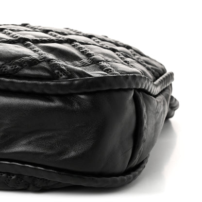 Chanel Lambskin Quilted Hidden Chain Hobo Black 10 of 10
