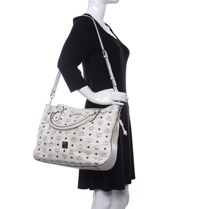 MCM Visetos Drawstring Bag White 2 of 10