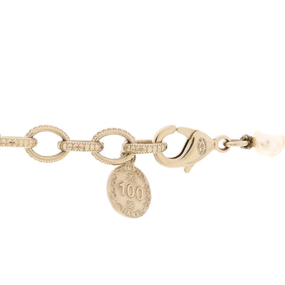 Chanel Pearl CC 100th Anniversary Necklace Light Gold 6 of 7