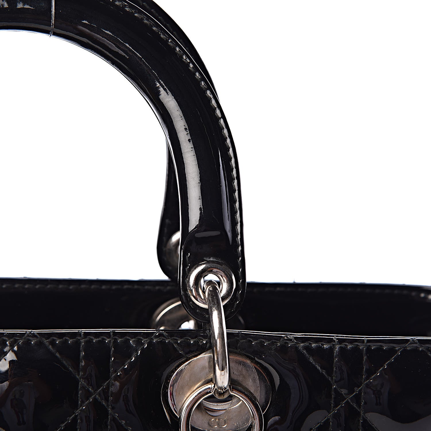 Christian Dior Patent Cannage Large Lady Dior Black 19 of 19