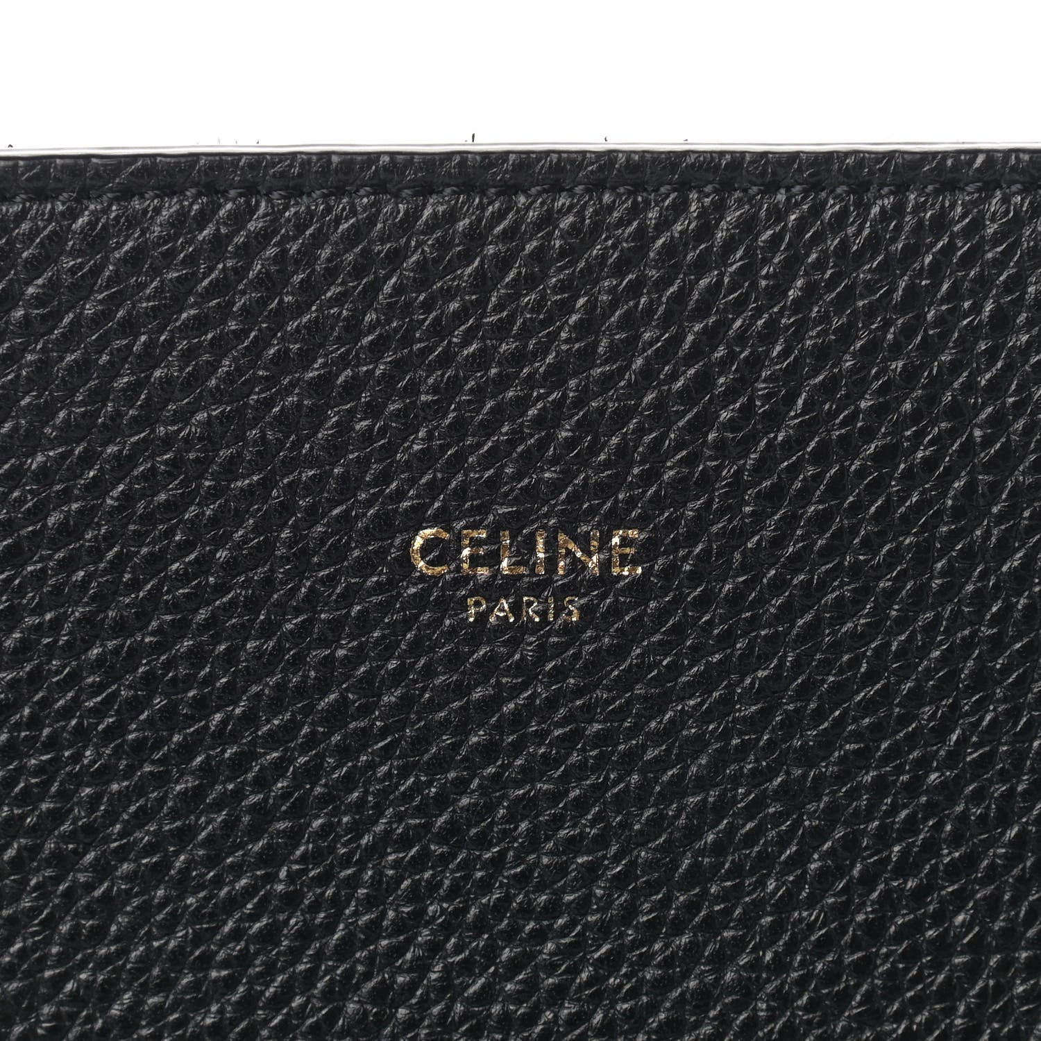 Celine Soft Grained Calfskin Medium Belt Cabas Phantom Black 5 of 9