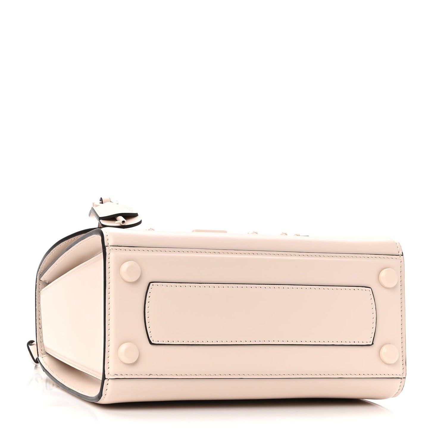 Smooth Calfskin Woven Small Boxyz Bone