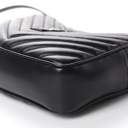 Saint Laurent Calfskin Matelasse Monogram Lou Camera Bag Black 7 of 11