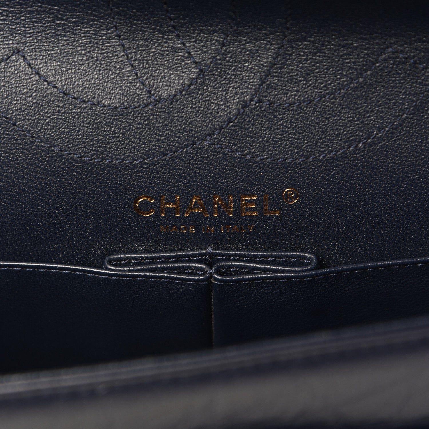 Chanel Aged Calfskin Chevron Quilted 2.55 Reissue 226 Flap Navy Blue 6 of 11