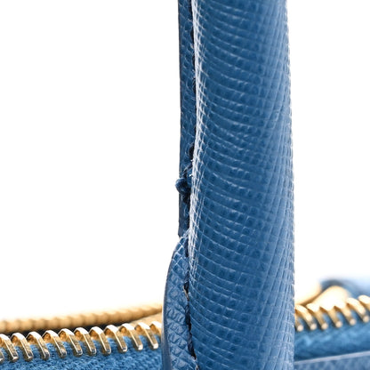 Prada Saffiano Lux Large Galleria Double Zip Tote Cobalto 13 of 17