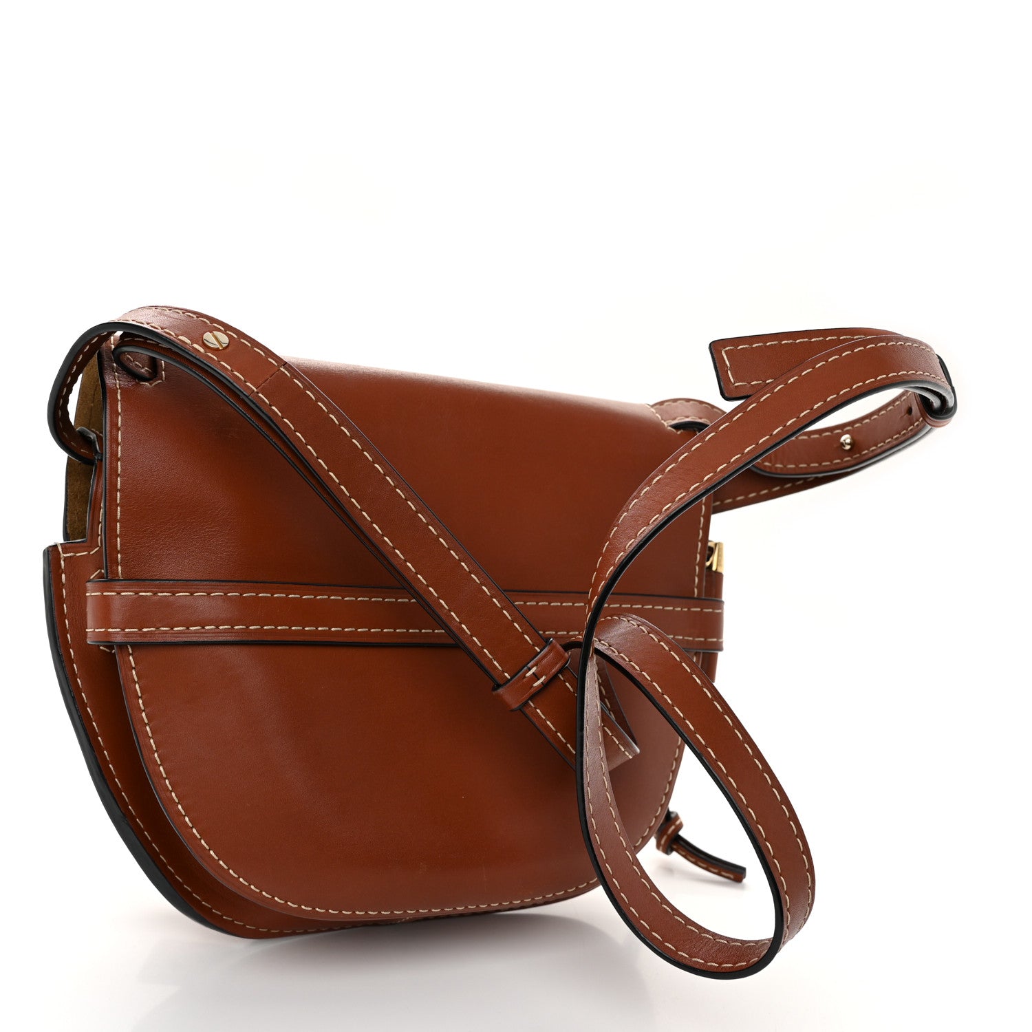 Loewe Calfskin Small Gate Crossbody Bag Rust 3 of 10