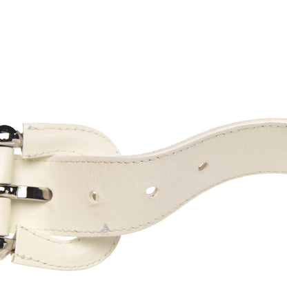 Burberry Calfskin Quilted Brook Hobo White 12 of 14