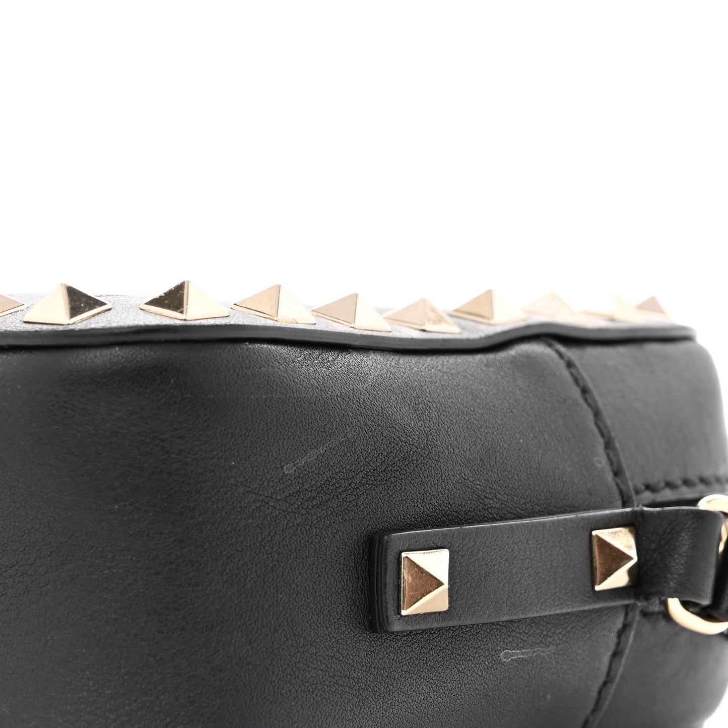 Calfskin Rockstud Camera Crossbody Bag