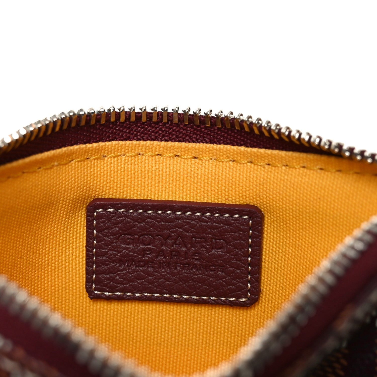 Goyard Goyardine Nano Senat Key Pouch Burgundy 6 of 8
