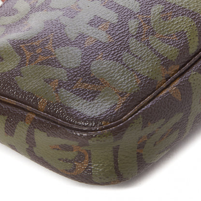 Louis Vuitton Monogram Graffiti Pochette Accessories Kaki 5 of 7