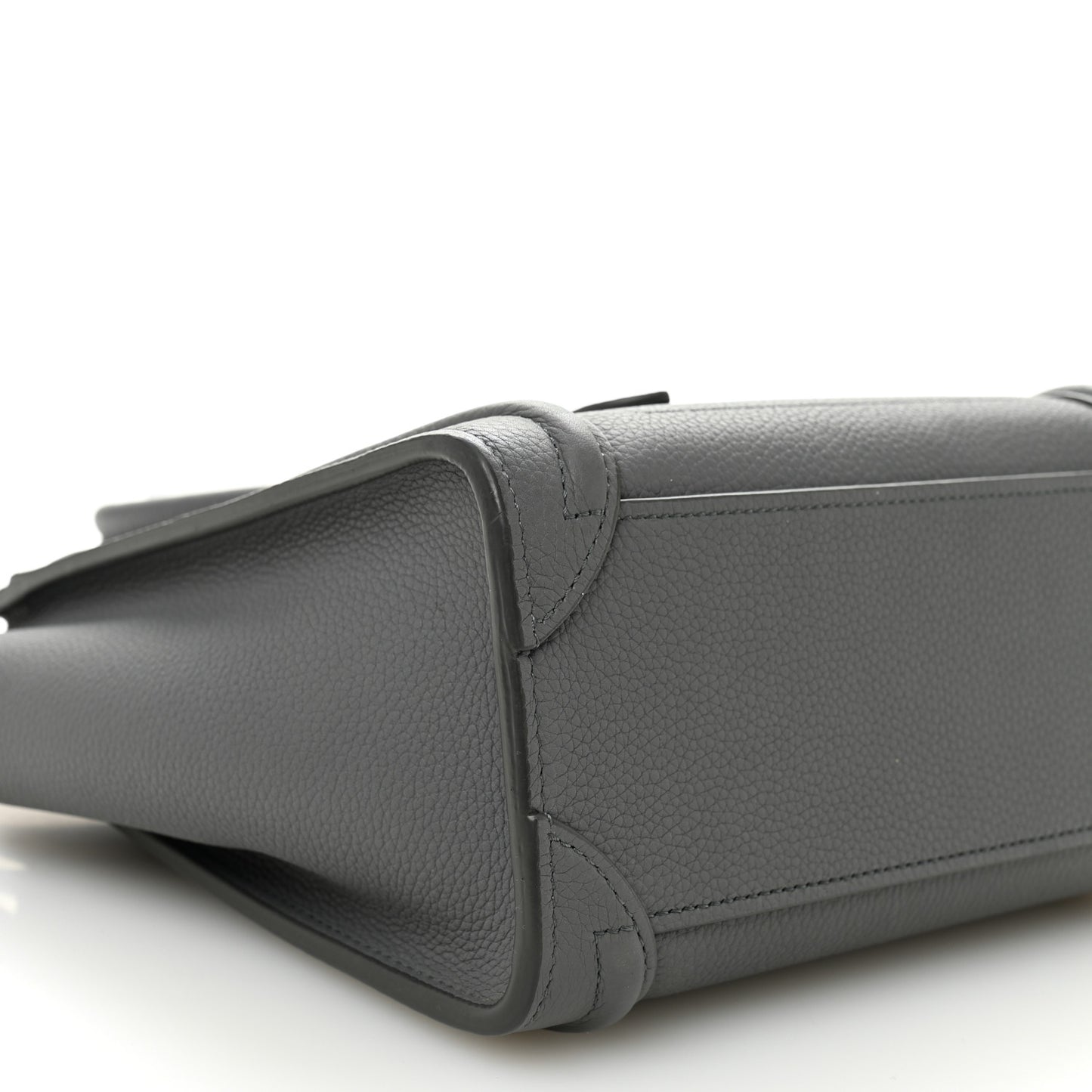 Baby Drummed Calfskin Nano Luggage Kohl