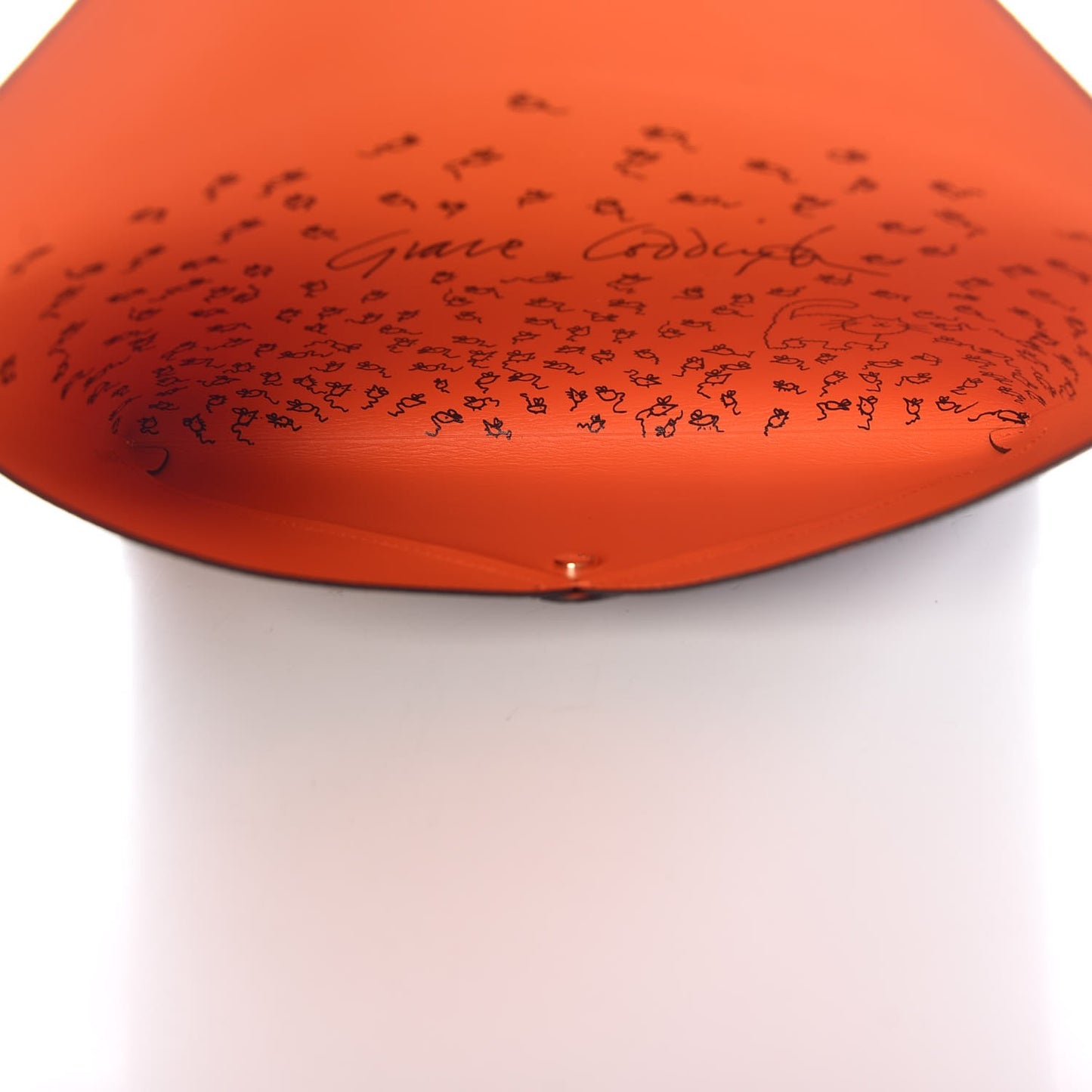 Catogram Kirigami Pochette Set Marron White Black