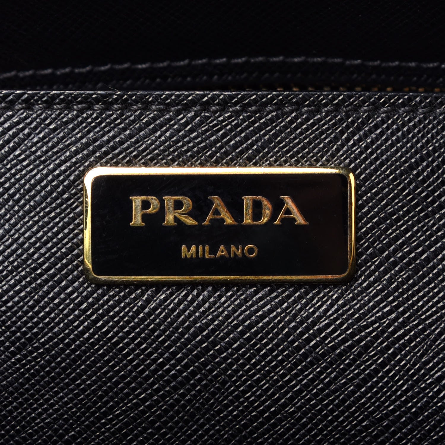 Prada Saffiano Large Galleria Double Zip Tote Black 6 of 11