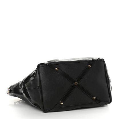 Burberry Calfskin House Check Small Salisbury Tote Black 4 of 10